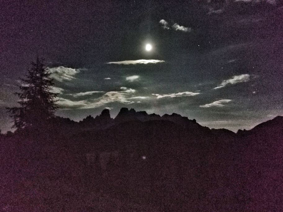 Wunderschöne Stimmung in der Nacht bei Vollmond