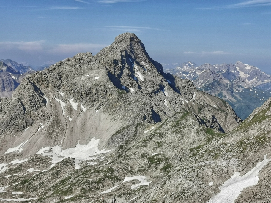 Unser heutiges Ziel: der wuchtige Biberkopf 2.599m