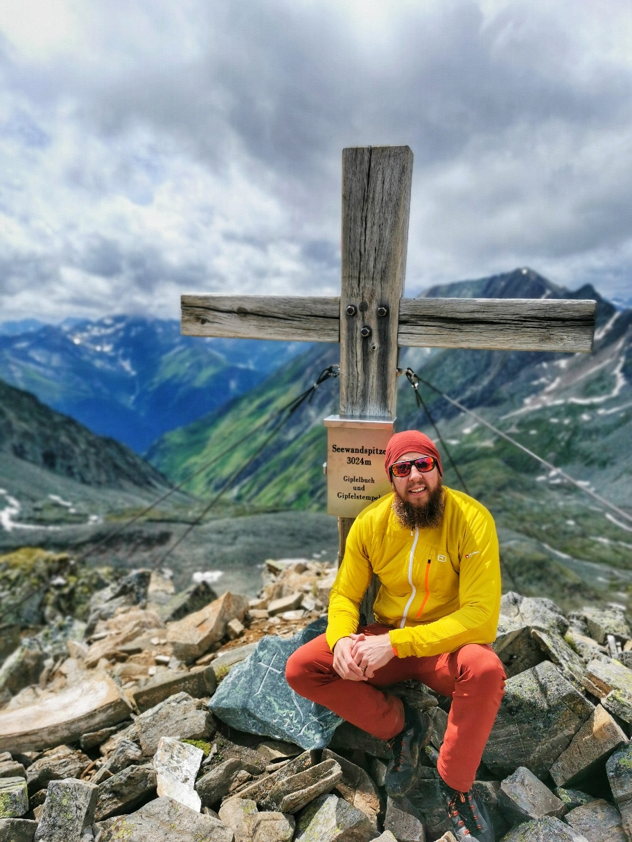 Am Gipfel der Seewandspitze