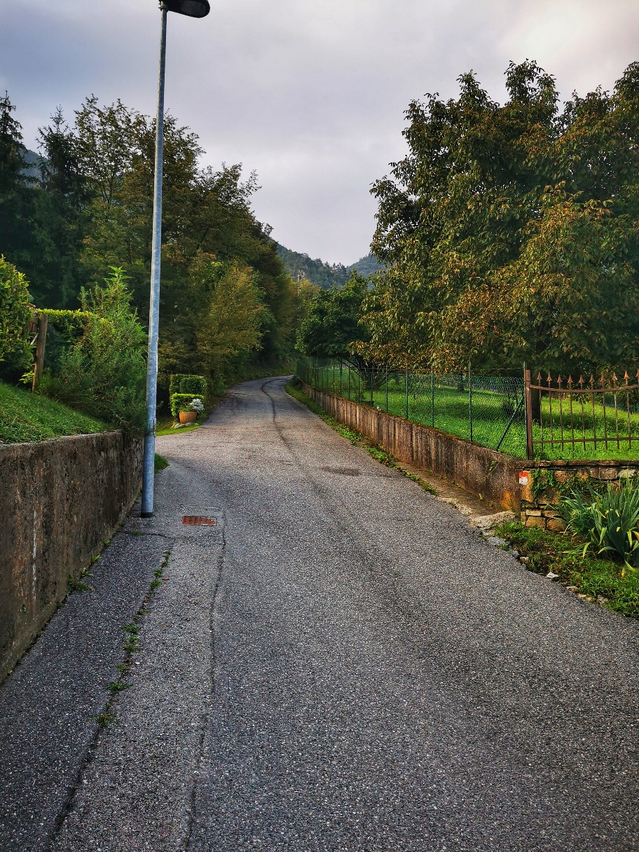 Am Ortsausgang von Idro kommt der Wald bereits in Sicht