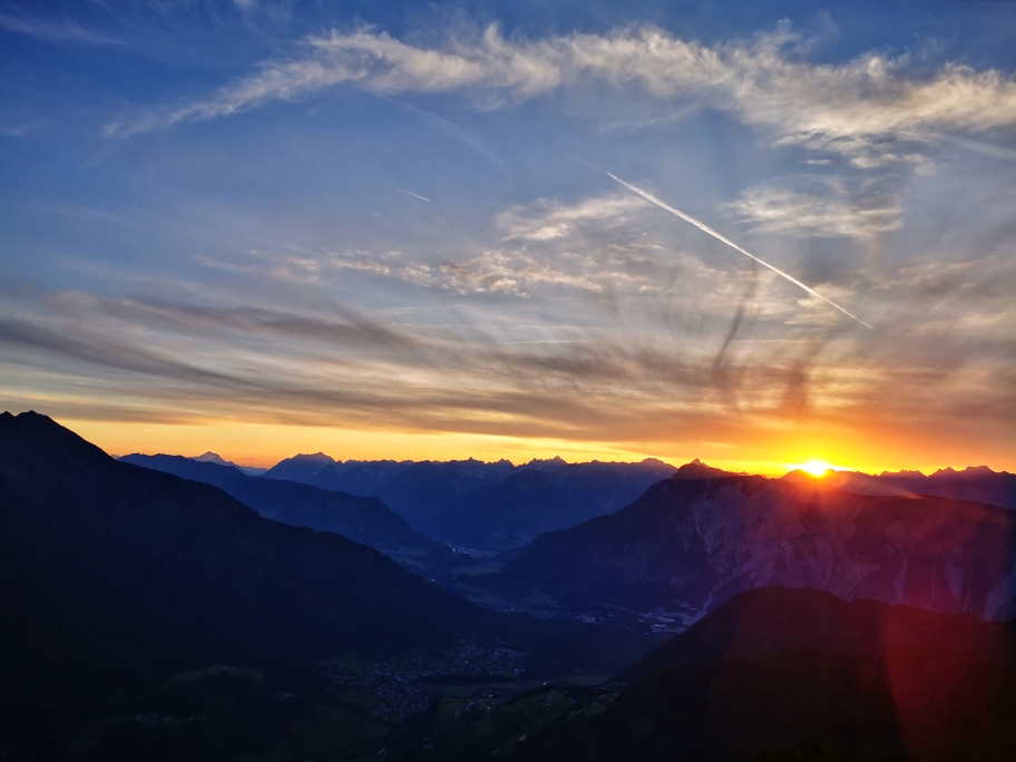 Sonnenuntergang an der Bielefelder Hütte