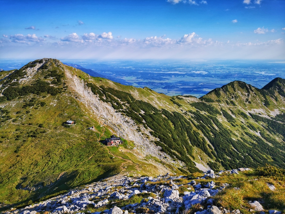 Schöner Blick auf die Weilheimer Hütte
