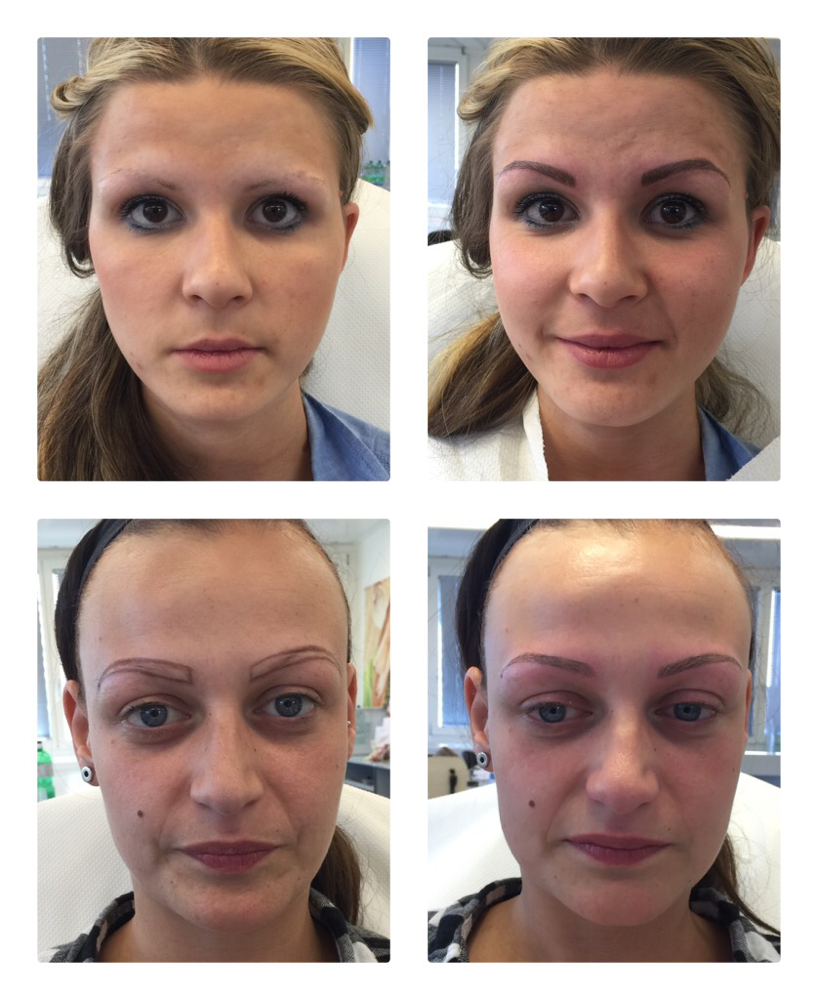 Komplette Brauenzeichnung mit Microblading Technik (Härchen Zeichnung)                         