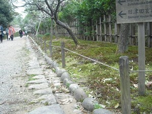 兼六園のロープ