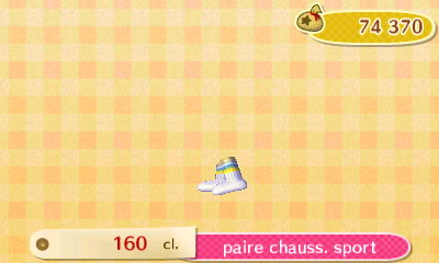 ACNL - style simple - paire chauss. sport