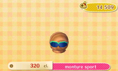 ACNL - style sport -accessoire - monture sport