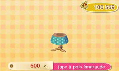 ACNL style mignon - bas - jupe à pois émeraude