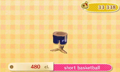 ACNL - style sport -bas - short basketball