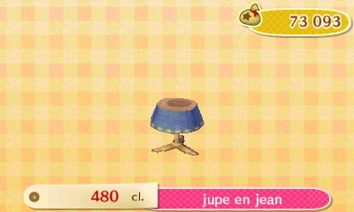 ACNL - style sport -bas - jupe en jean