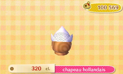 ACNL style folklorique - chapeau - chapeau hollandais