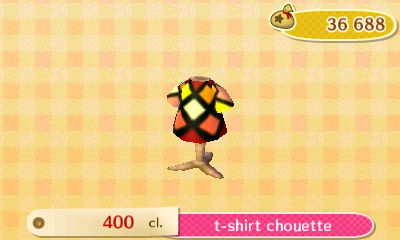 ACNL style moderne - haut - t-shirt chouette