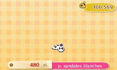 ACNL style mignon - chaussures - p. sandales blanches