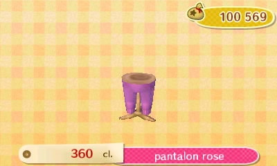 ACNL - style sport -bas - pantalon rose
