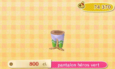 ACNL - style sport -bas - pantalon héros vert