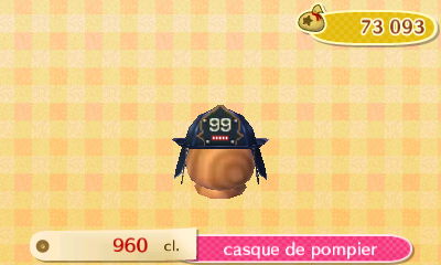 ACNL - style sport -chapeau - casque de pompier