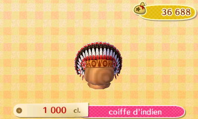 ACNL style folklorique - chapeau - coiffe d'indigène