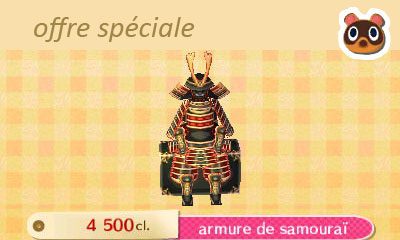 ACNL_armure_de_samouraï