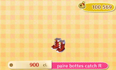 ACNL - style sport - chaussures - p. bottes catch R
