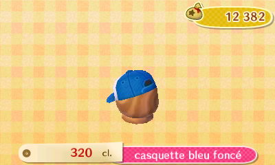 ACNL - style sport -chapeau - casquette bleu foncé