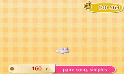 ACNL - style simple - paire socq. simples