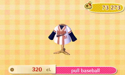 ACNL - style sport -haut - pull baseball