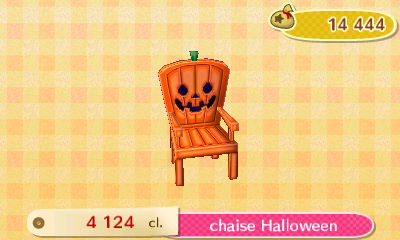 ACNL Série Halloween - chaise