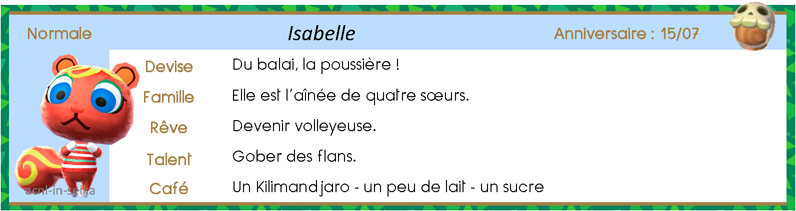 ACNL_Villageois_écureuils_Isabelle