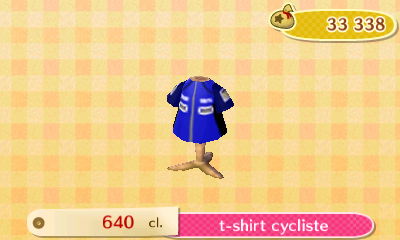 ACNL - style sport -haut - t-shirt cycliste
