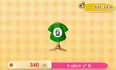 ACNL - style sport -haut - t-shirt n°6