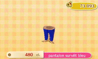 ACNL - style sport -bas - pantalon survêt bleu