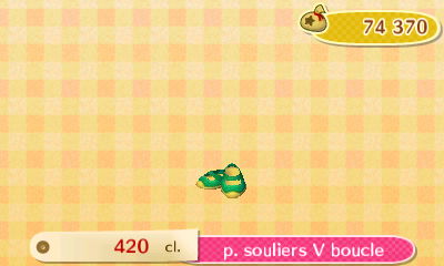 ACNL - style simple - chaussures - p. souliers V boucle
