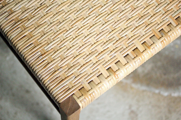 wood work olior 様 座面籐張り