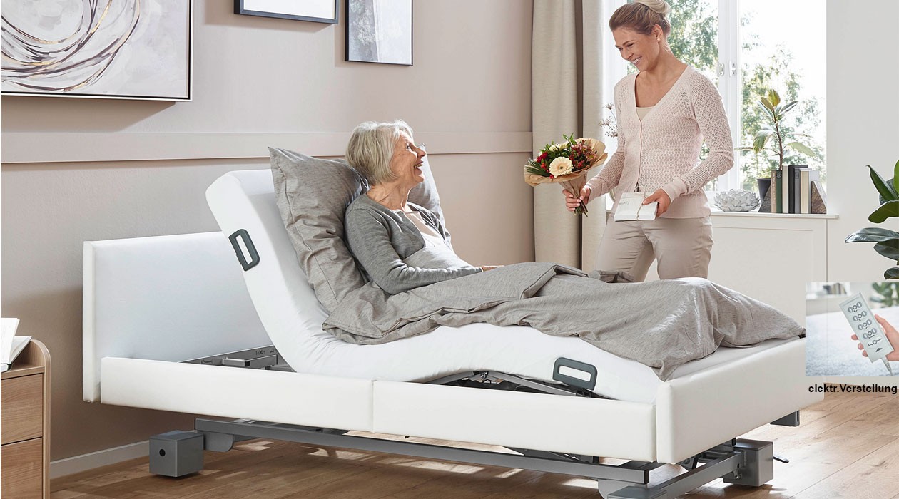 Regia Pflegebett Kunstleder: Burmeier Bestseller Easy Switch