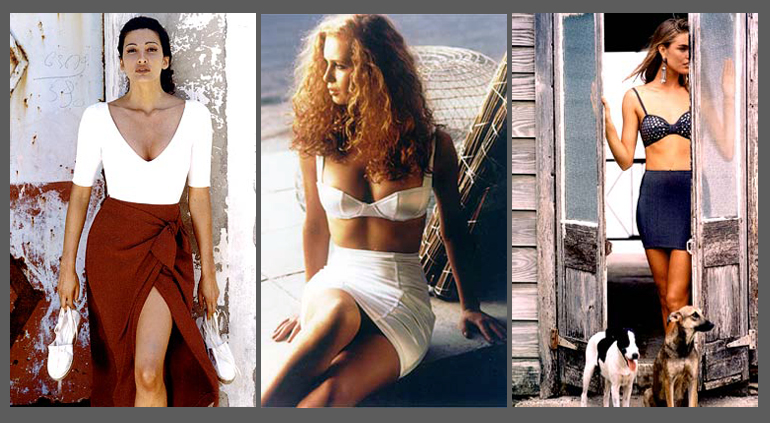 Showcard, Poster and brochure publications, for Marielle Bolier Beachwear made on Barbados Island, Tunesia and Cyprus
