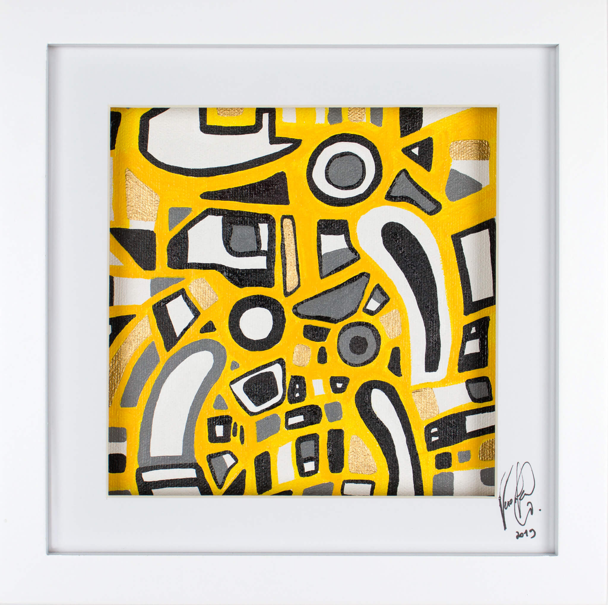 Veronika Spleiss "Im Findungsprozess" 2019 20x20 cm, Acryl auf Leinen