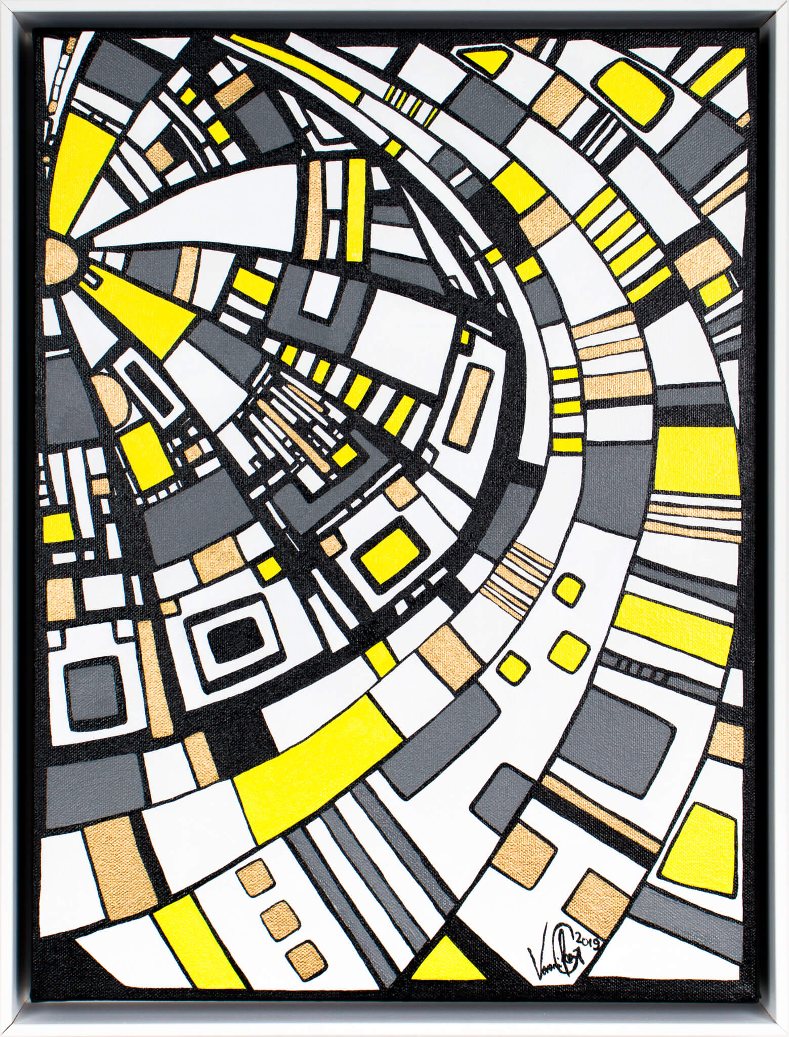Veronika Spleiss "Der Blick von oben 2019 40x30 cm