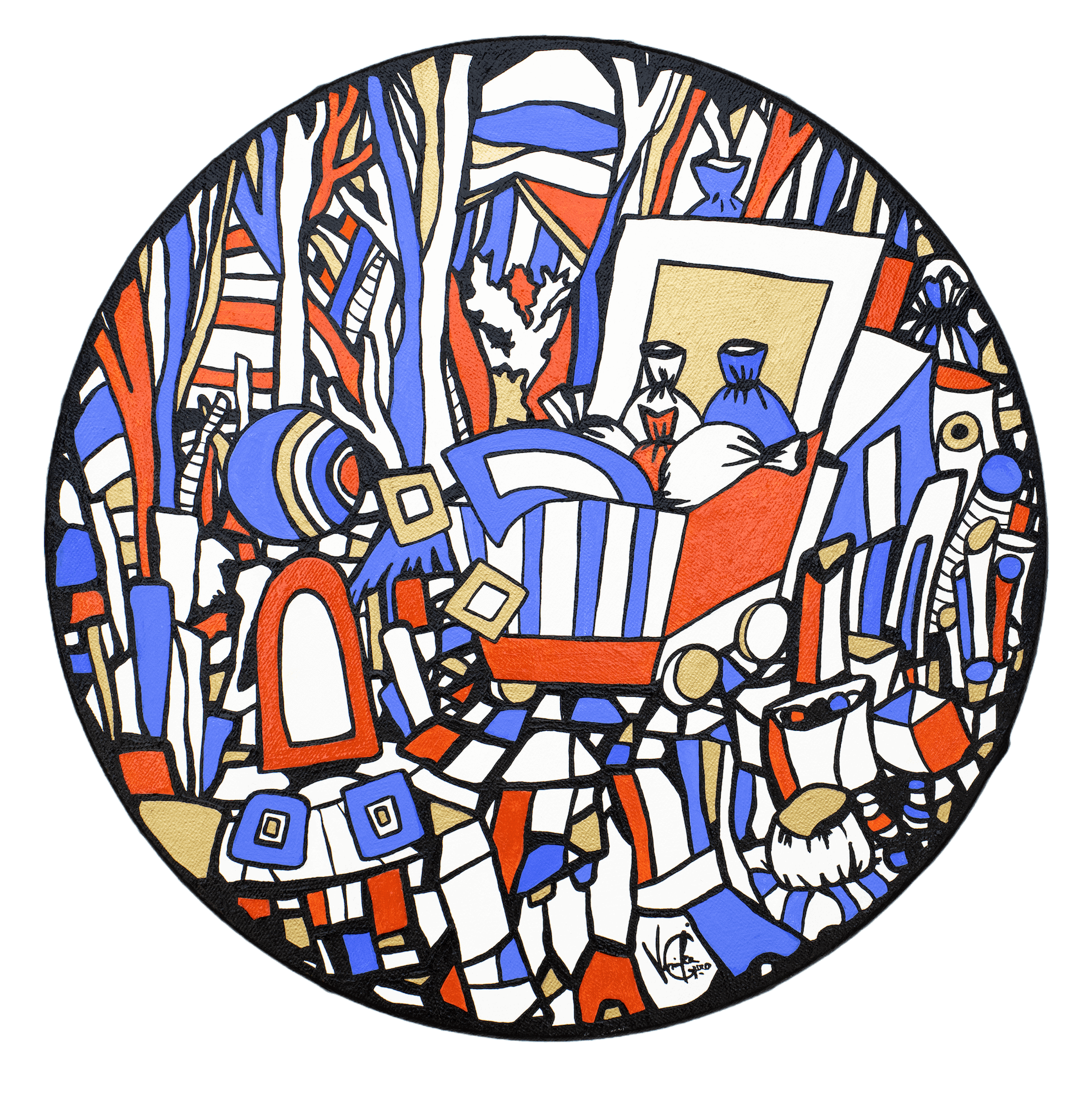 Veronika Spleiss "Beobachten und Gestalten" 2020, 30x30 cm