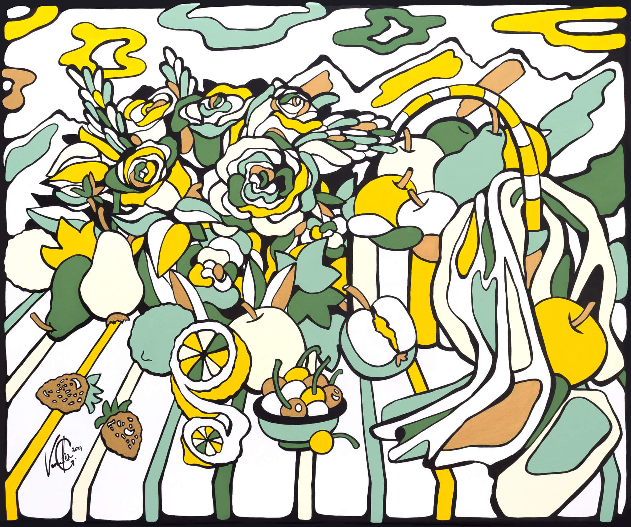 Veronika Spleiss "Harmonia Naturae", 50x60 cm, Privatsammlung USA