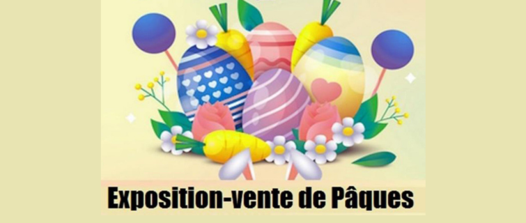 17/03 : exposition-vente de Pâques organisée par Les Créatives
