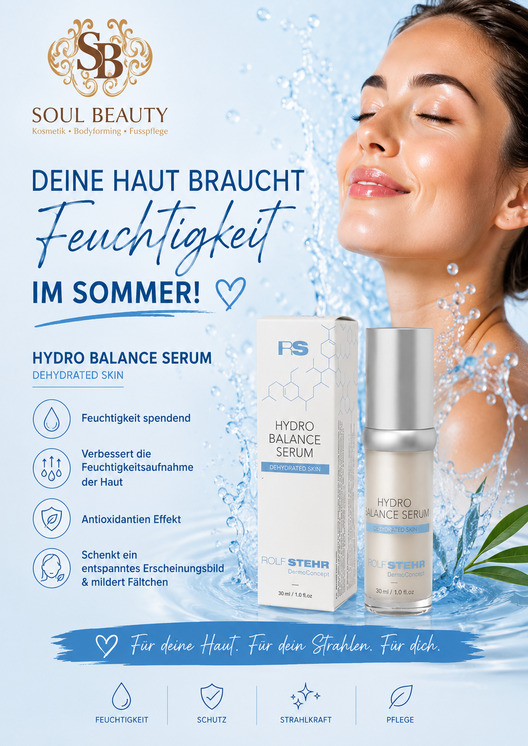 Deine Haut braucht Feuchtigkeit im Sommer