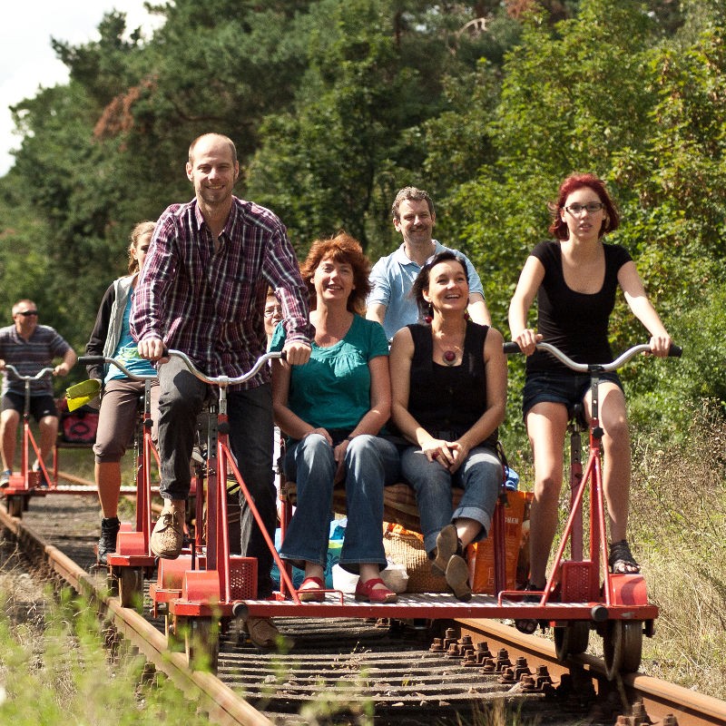 Natur-Tour mit der Fahrraddraisine in Templin