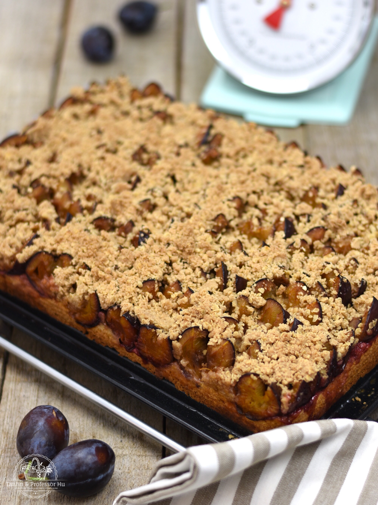 Zwetchgenkuchen mit Haferstreuseln & Zwillingsteig