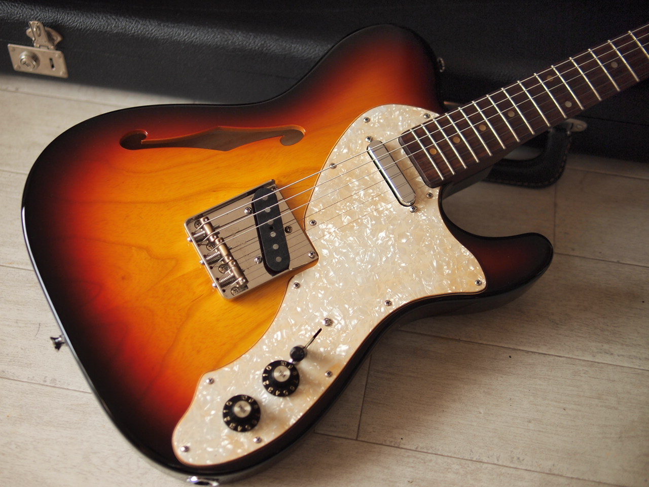 Warmoth製Telecaster Thinline Warmoth - Rosewood Custom Thinline - USED - SPOON - MJT・Warmothの