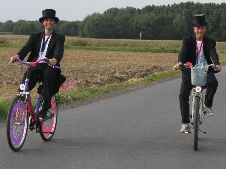 hochzeitsbitter fahrrad
