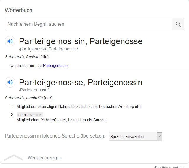 Ahrens-Groth: Nie Parteigenossin.