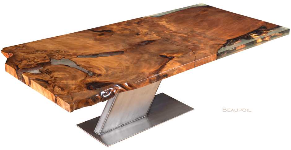 Exklusive Designer Esstische Seltene Kauri Holztische