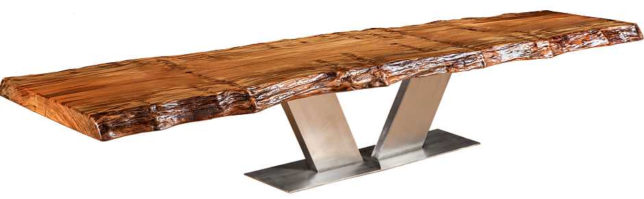 Imposanter Konferenztisch, beeindruckender Holztisch - Tischunikate