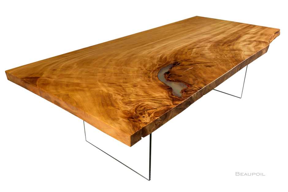 Modern designer conference table with glass pedestal from a large Kauri root, luxury ancient kauri wood designer conference table from a large trunk, exclusiv luxury designer wood dining and confernce tables