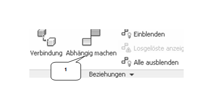 Inventor-Befehl: Abhängig machen