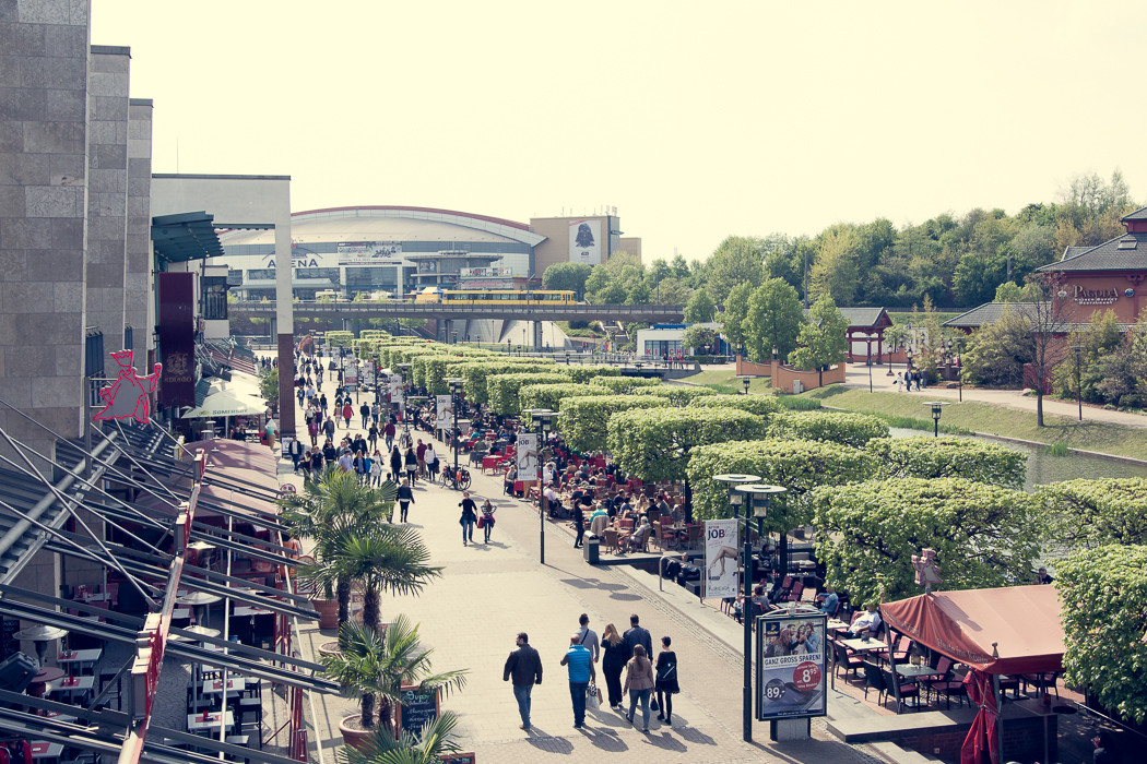 Centro Promenade. Hier wurde früher Stahl gekocht.